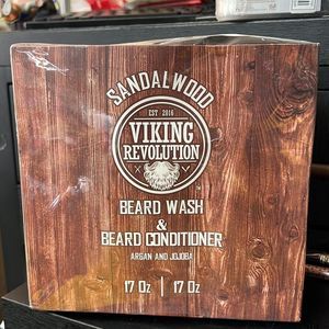 New & sealed - Beard Wash & Beard Conditioner Set with Argan & Jojoba Oils.